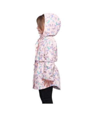 Girls Lightweight Rain Jacket Trench Coat XS-XL