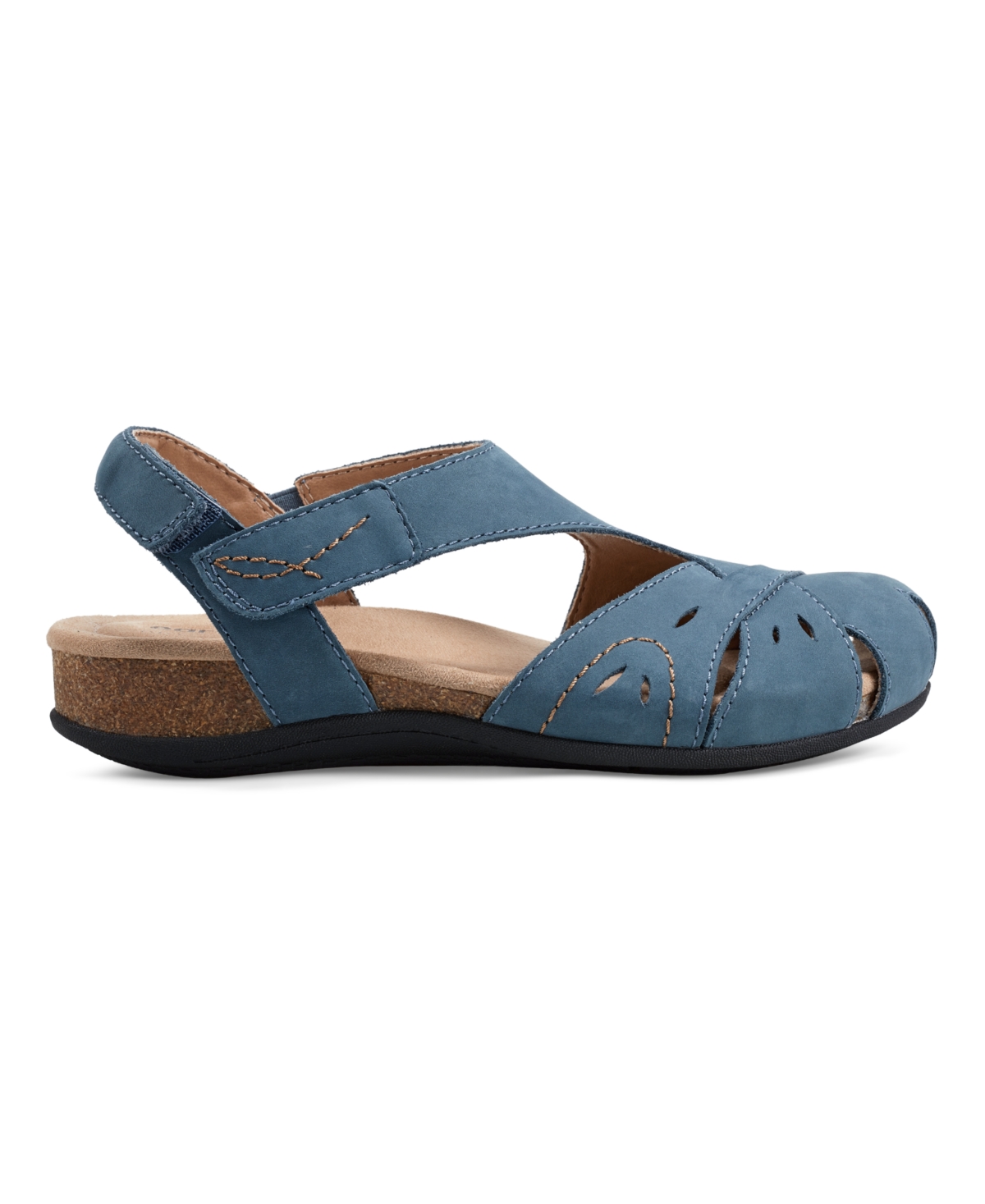 EARTH WOMEN'S BIRDINE CUTOUT FLAT SLINGBACK SANDALS 