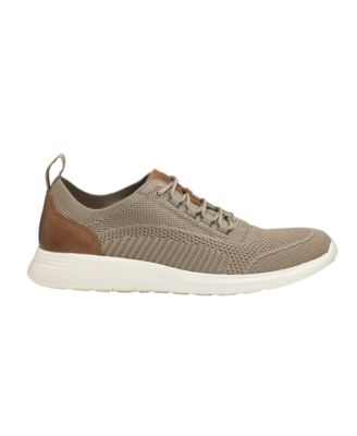 Johnston & Murphy Boys Amherst Knit U-Throat Casual Lace-Up Shoe, Gray Knit, Size 4.5 W