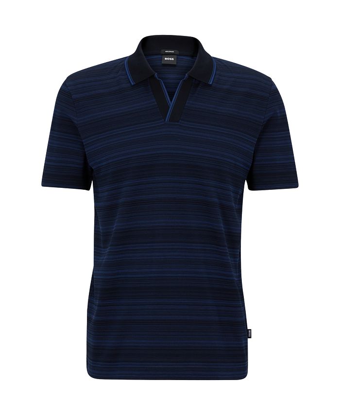 Hugo Boss Men's Mercerized Cotton MultiToned Jacquard Polo Shirt Macy's