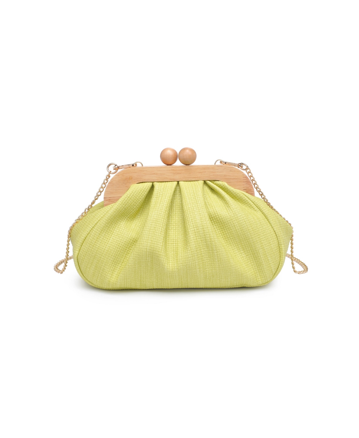 Moda Luxe Enya Small Clutch Bag In Lime