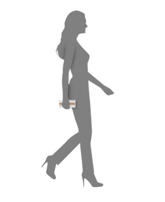 Color Block Crystal Minaudiere Mini Clutch