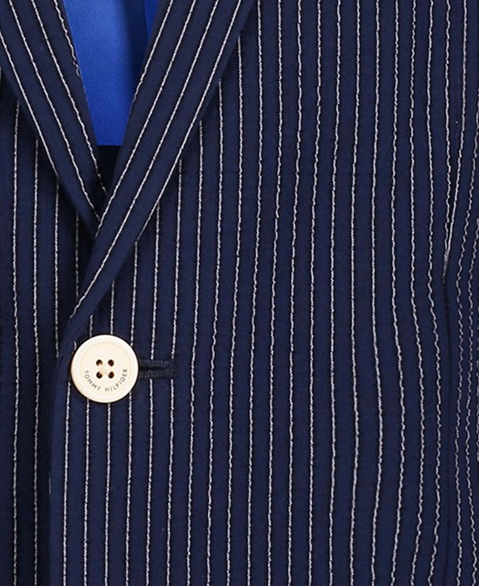 Tommy Hilfiger Big Boys Seersucker Stripe Suit Jacket - Macy's