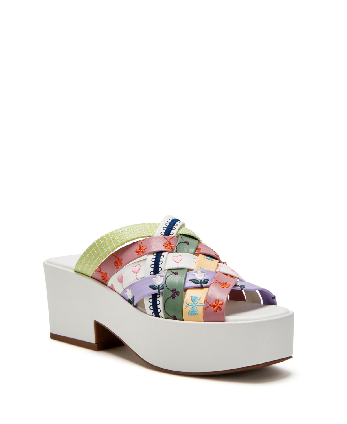 Katy Perry The Busy Bee Crisscross Platform Sandal In Embroidery Multi