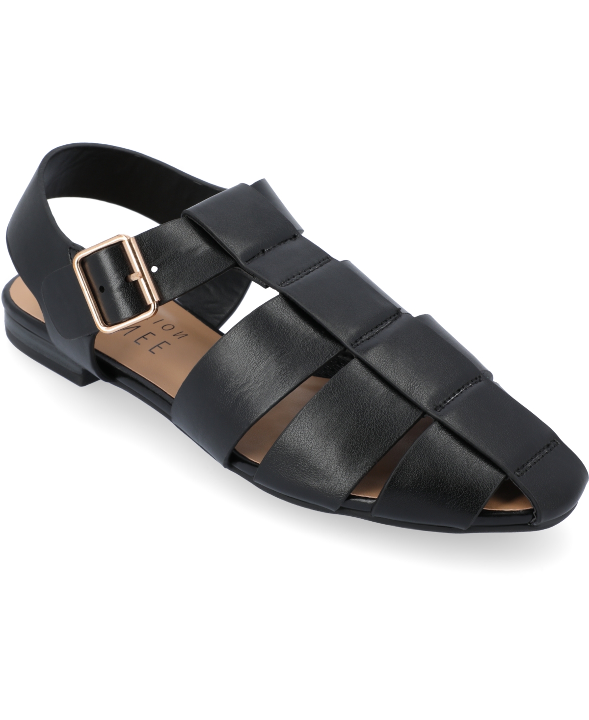 Journee Collection Women's Cailinna Caged Flats In Black