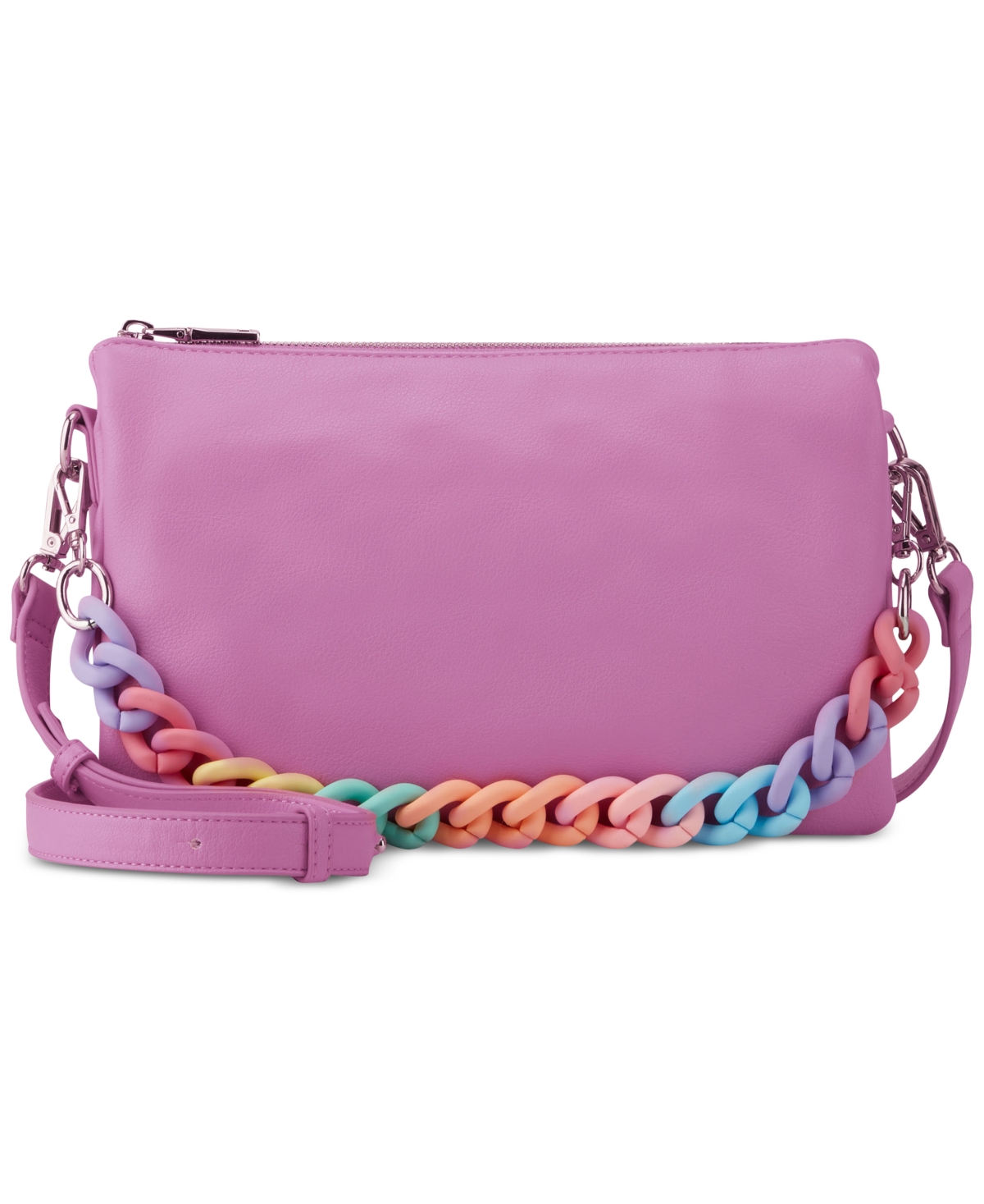 Inc International Concepts Frankiee Small Zip-top Crossbody, Created For Macy's In Wild Rose