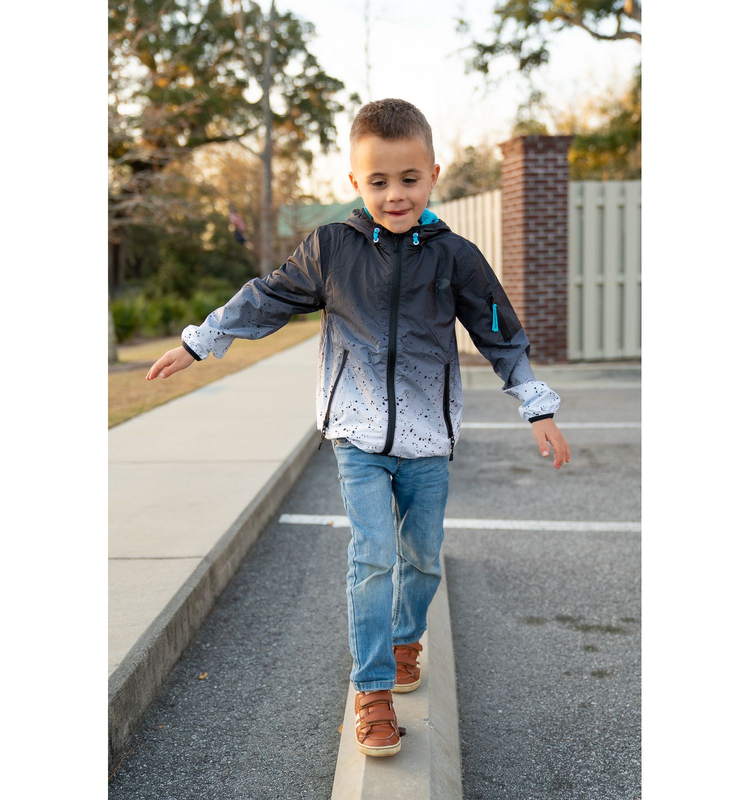 Boys Lightweight Windbreaker hooded Jacket