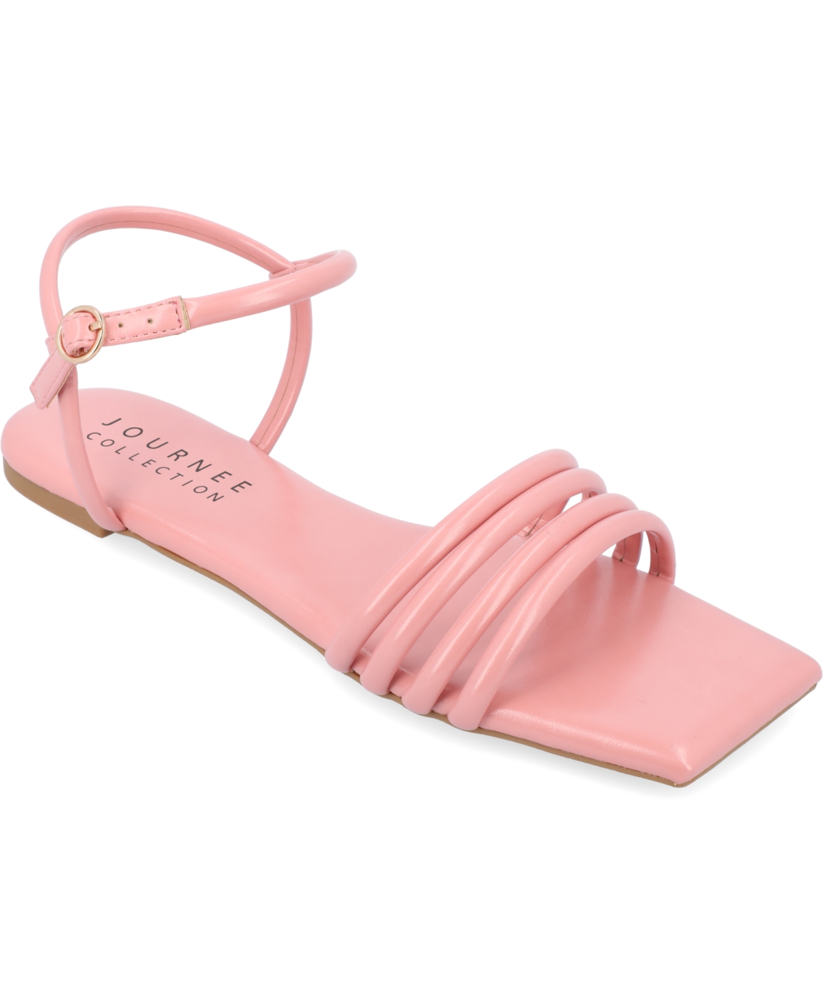 Journee Collection Women's Lyddea Multi Strap Sandals In Pink