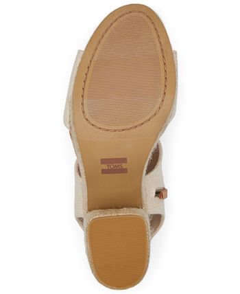 Toms majorca on sale peep toe toffee