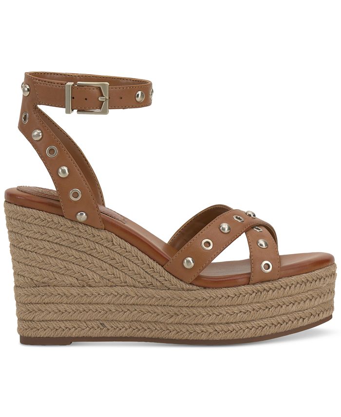 Vince Camuto Feegella Studded AnkleStrap Platform Wedge Sandals