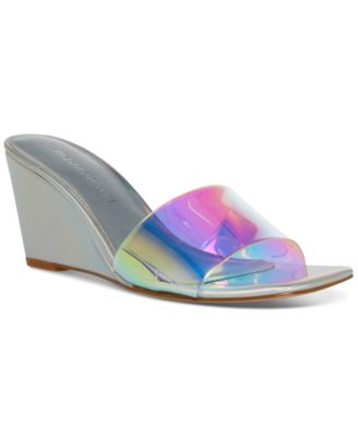 Madden Girl - Rayne Mid-Heel Slip On Wedge Sandals