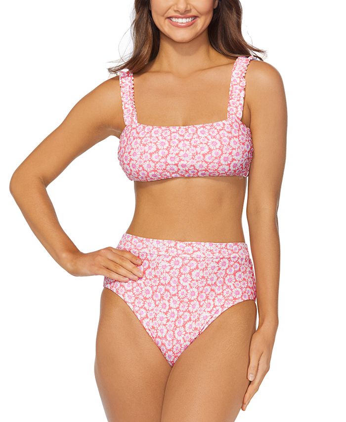 Stroomopwaarts Verwaarlozing Perth Raisins Juniors' Floral-Print Ruffled-Strap Tulum Bikini Top & High-Waist Bikini  Bottoms & Reviews - Swimsuits & Cover-Ups - Women - Macy's