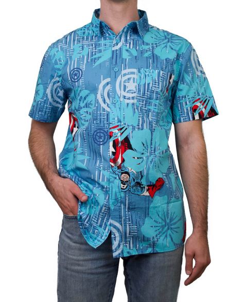 Мужская рубашка Fifth Sun Island Short Sleeves Woven, цвет: Разноцветный
