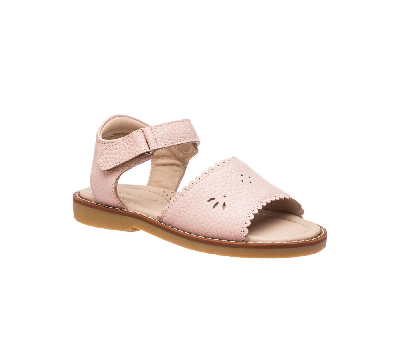 Сандалии Elephantito Classic Sandal with Scallop для девочек, цвет: Розовый — фото 1