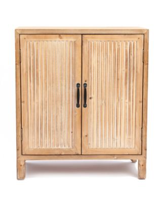 Luxen Home 31.89 Medium Density Fiberboard Wood 2 Door Storage Cabinet Macy s