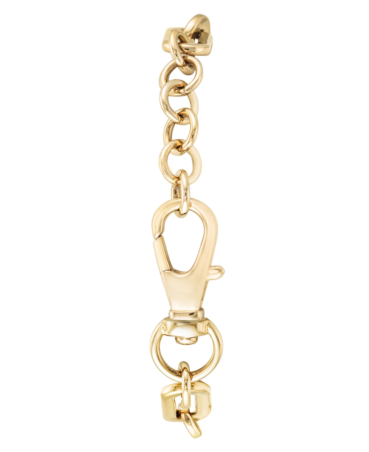 Shop Anne Klein Women's Three Hand Gold-tone Alloy Charm Watch, 18mm X 21.5mm In Gold-tone,pink