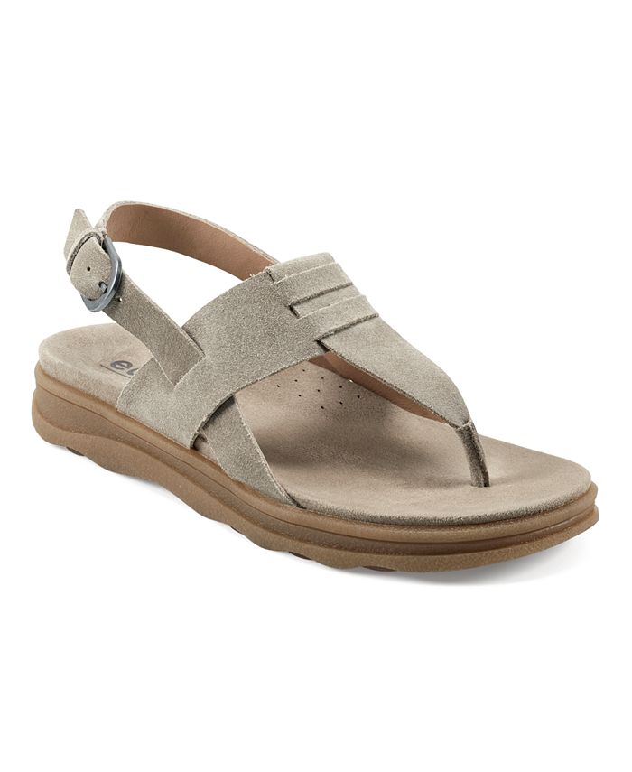 Earth Women's Luciana Adjustable Ankle Strap Casual Flat Sandals - Macy's