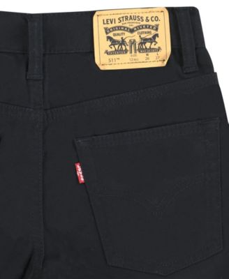 Big Boys 511 Slim Fit 5-Pocket Sueded Pants