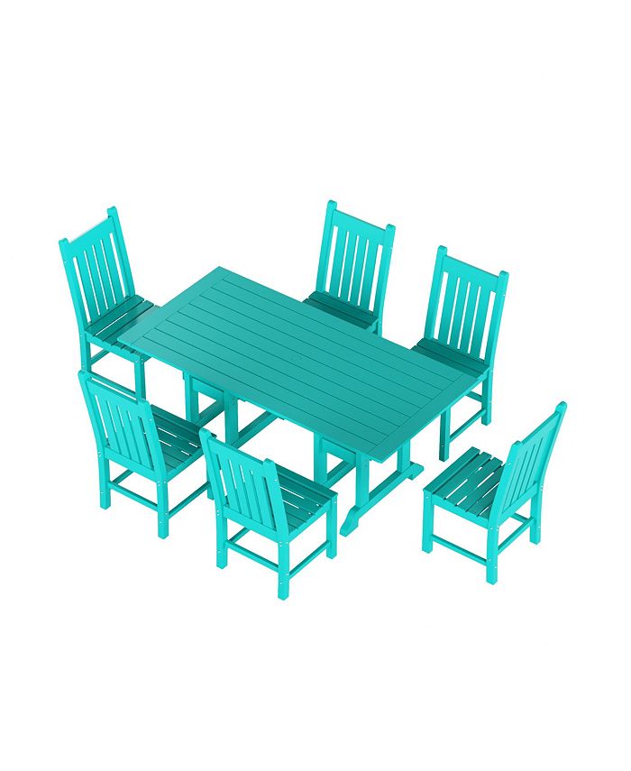 WestinTrends 7 Piece Outdoor Patio Dining Set Outdoor Table and Chair