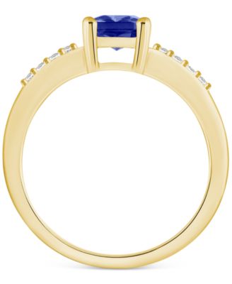 Tanzanite (1-5/8 ct. t.w.) & Diamond (1/8 ct. t.w.) in 14k Gold