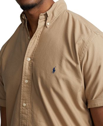 Polo Ralph Lauren Men's Big & Tall Garment-Dyed Oxford Shirt - Macy's