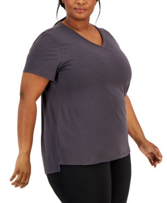 ID Ideology - Plus Size High-Low V-Neck T-Shirt