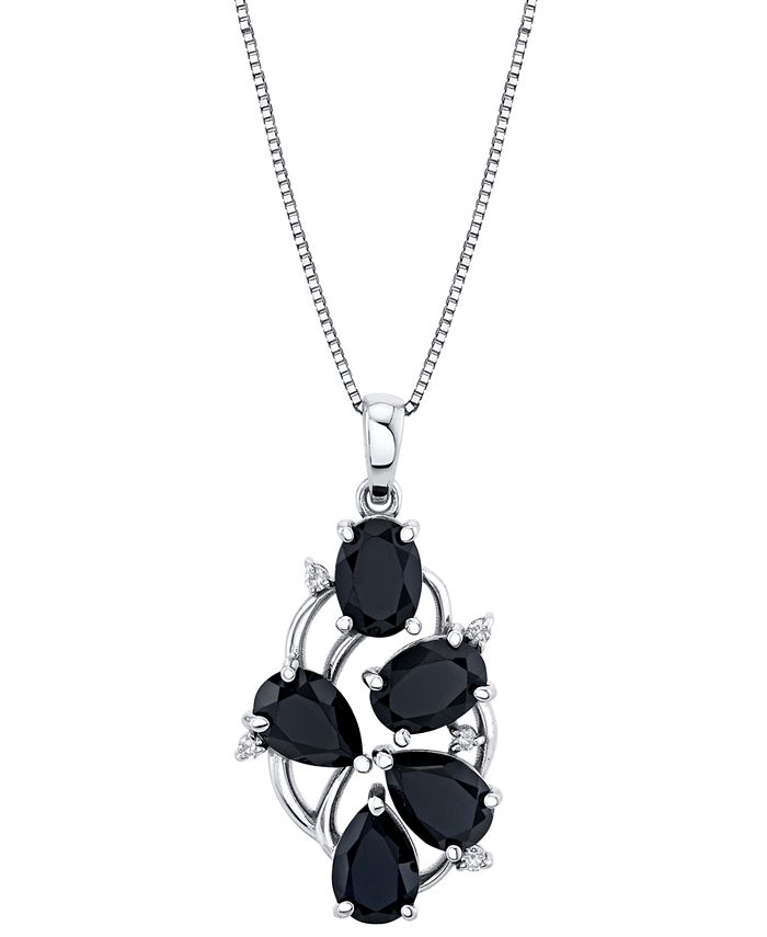 Macy's black onyx outlet necklace