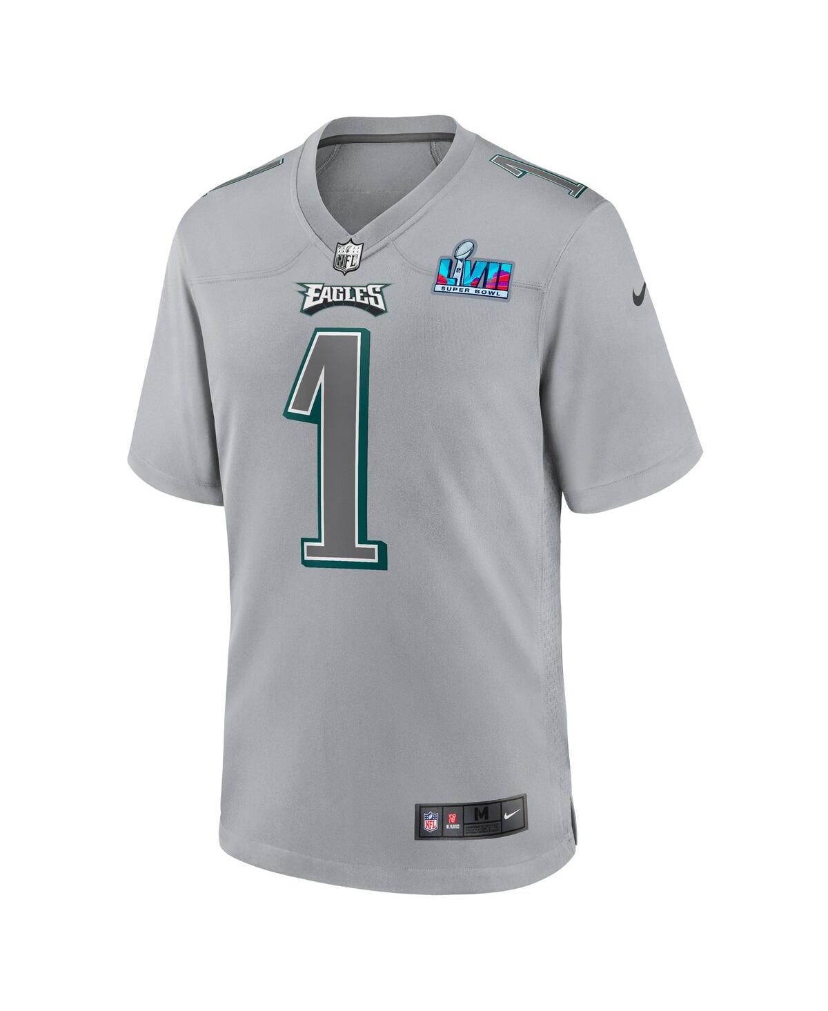 Men's Nike Jalen HurtsPhiladelphia Eagles Super Bowl Lvii Patch Atmosphere Fashion Game Jersey - Gray