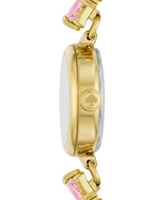 Women's Monroe Three Hand Quartz Gold-Tone Stainless Steel and Brass Watch 24mm