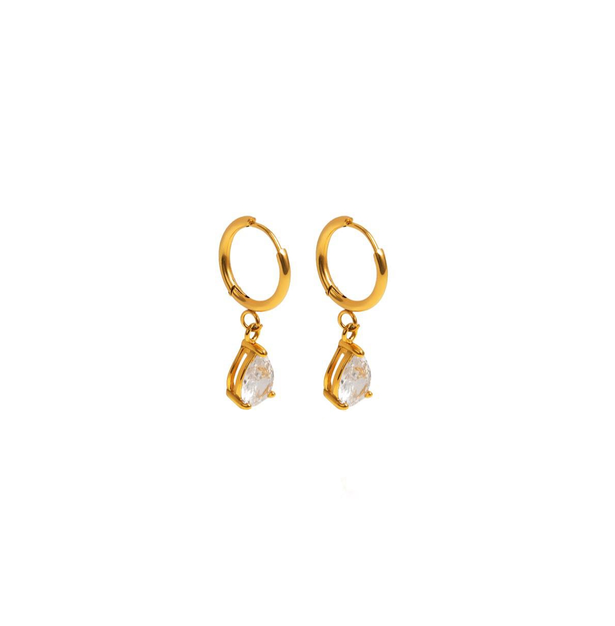 Sj Hoop Earrings - Gold
