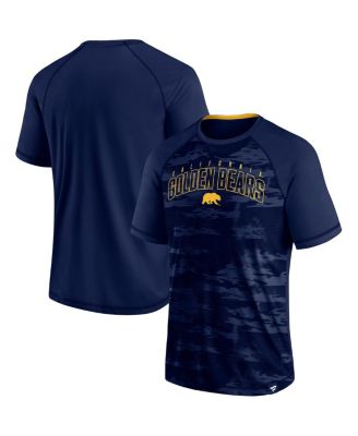 Men's Navy Cal Bears Arch Outline Raglan T-shirt