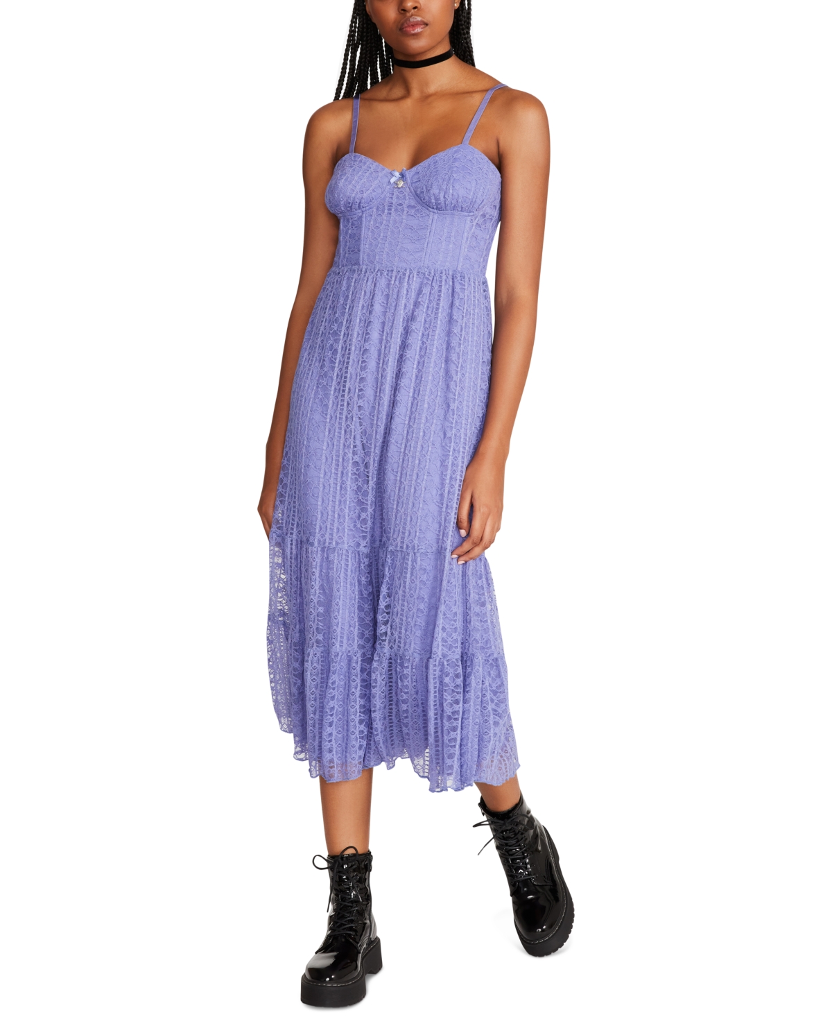 halter neck denim dress Semi-Sheer Cut-Out maxi shirt dress Size:21½ 37/38 Silk Chiffon Wedding Gown: