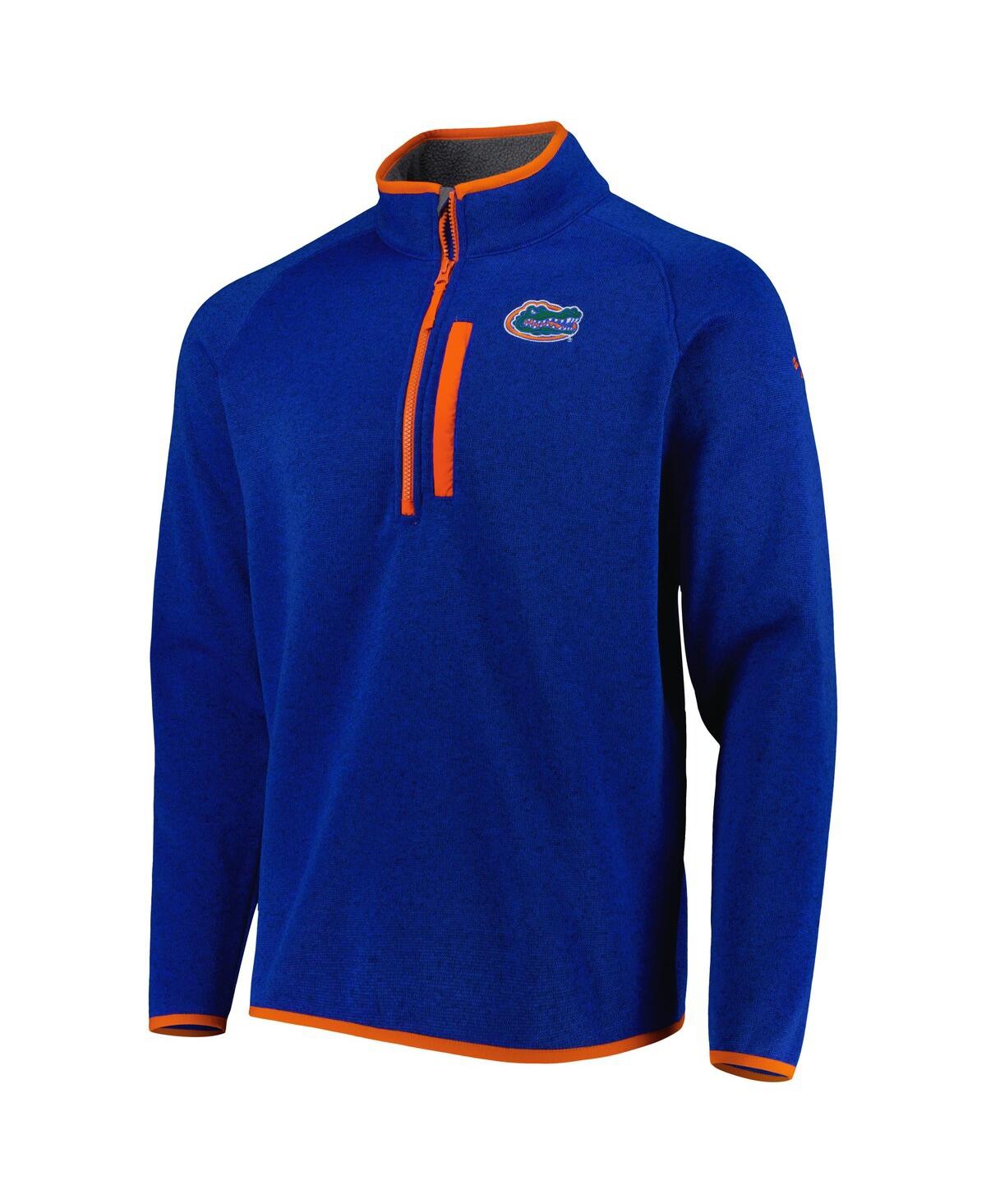 Men's ColumbiaFlorida Gators Canyon Point Omni-Shield Raglan Half-Zip Top - Royal