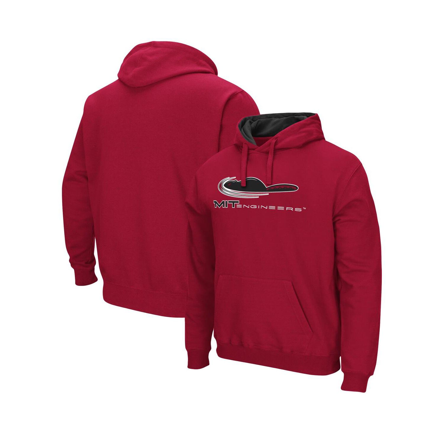Men's Cardinal MIT Engineers Arch and Logo Pullover Hoodie