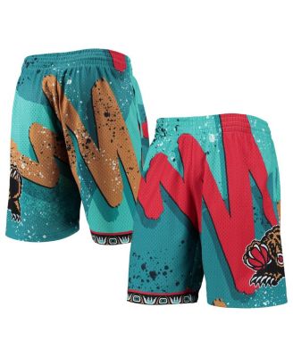 Men's Turquoise Vancouver Grizzlies Hardwood Classics 1998 Hyper Hoops Swingman Shorts