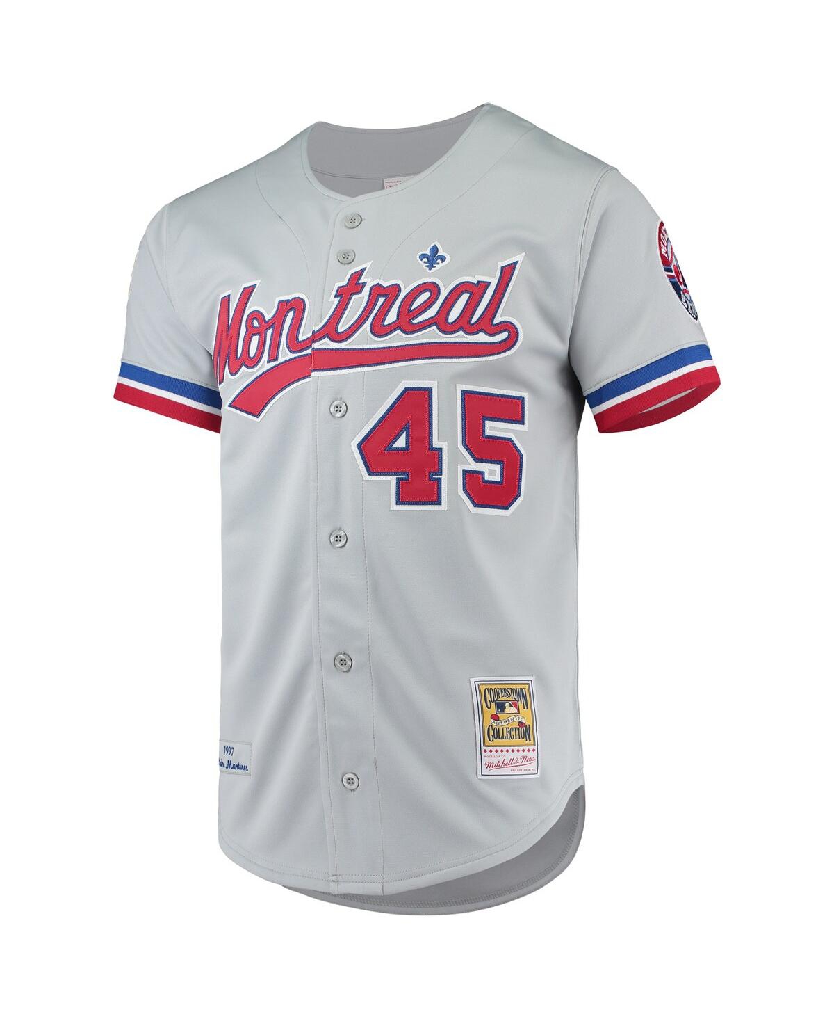 Men's Mitchell & Ness Pedro MartinezMontreal Expos Cooperstown Collection Authentic Jersey - Gray