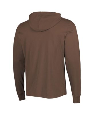 Men's Brown Cleveland Browns Field Franklin Pullover Hoodie