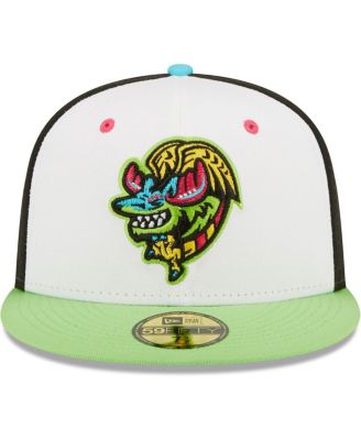Men's White, Green Alebrijes de Modesto Copa De La Diversion 59FIFTY Fitted Hat