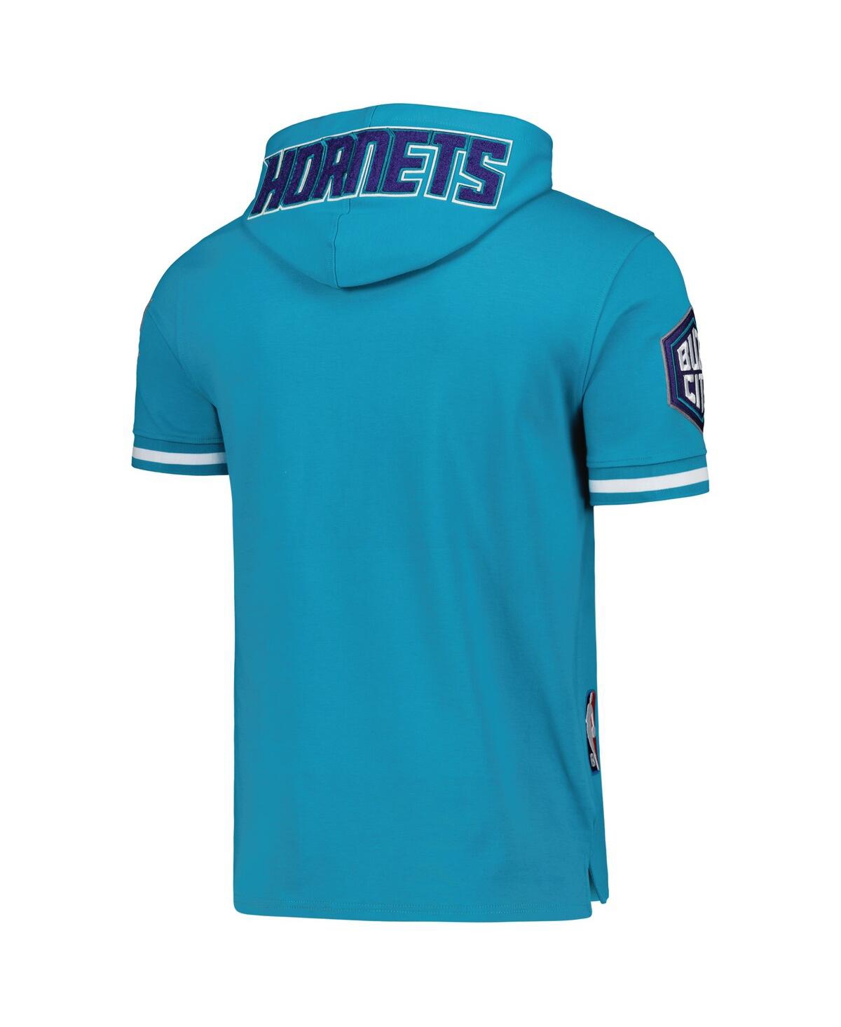Men's Pro Standard LaMelo BallCharlotte Hornets Name and Number Short Sleeve Pullover Hoodie - Teal