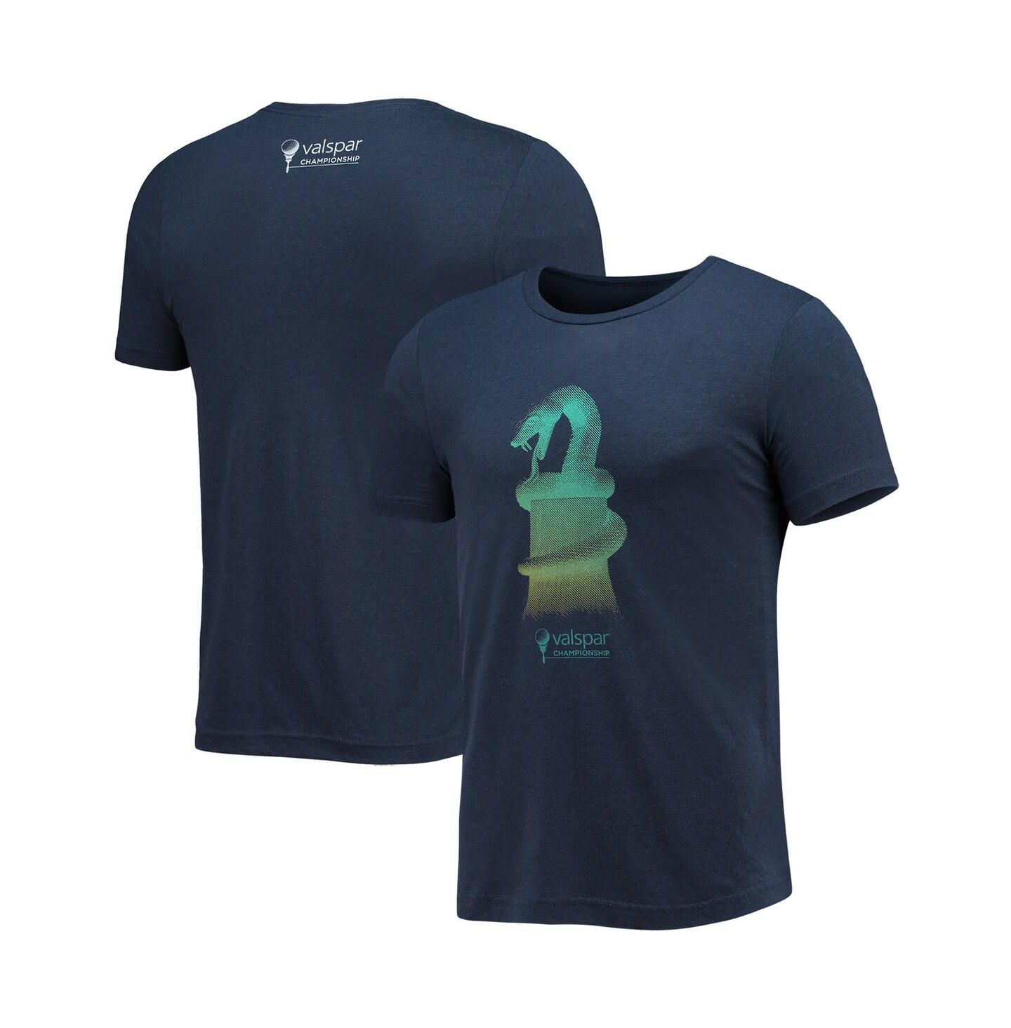 Мужская футболка Ahead Navy Valspar Championship Snake Tri-Blend — фото 1