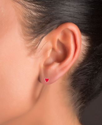 Yin Yang Stud Earrings in Sterling Silver or 14k Gold over Sterling Silver