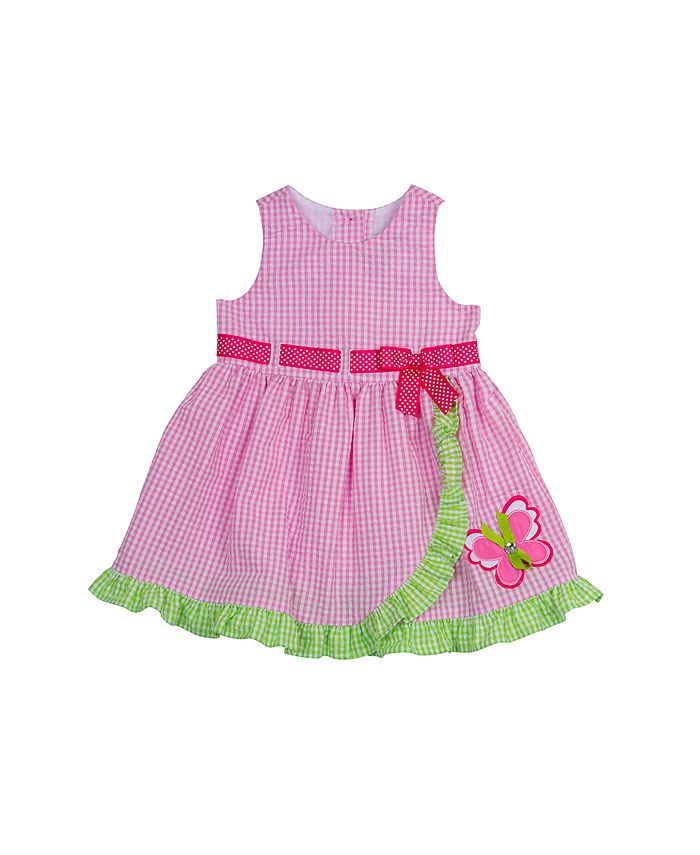 Rare Editions Baby Girls Butterfly Check Seersucker Dress Macy s