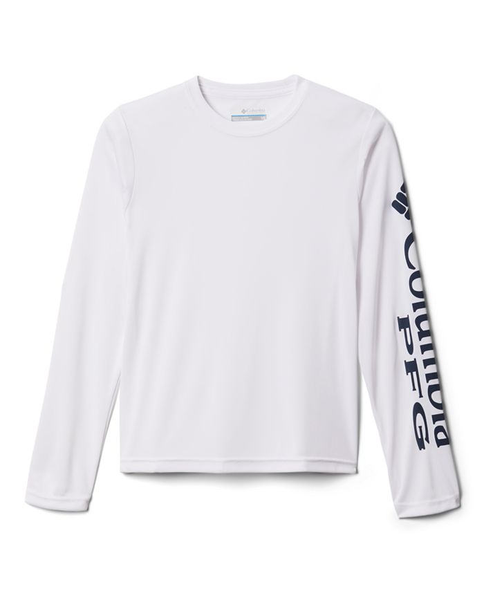 Columbia Boys' Terminal Tackle Long Sleeve T-Shirt - XL - White