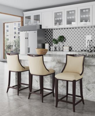 Emperor Leatherette Upholstered Barstool