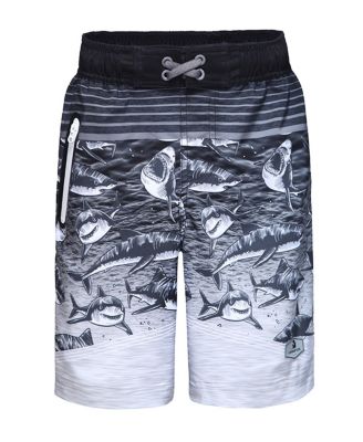 Boys 4-Way Stretch Quick Dry Board Shorts Swim Trunks with Mesh Lining UPF50+