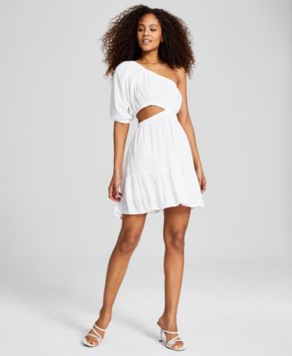 Macy's one shoulder cocktail dresses on sale