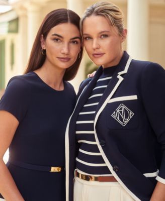 Lauren Ralph Lauren - Plus Size Embroidered Logo Blazer