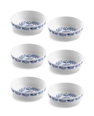 Abode Homewares Azul Dinner Bowl Set of 6 - Macy's