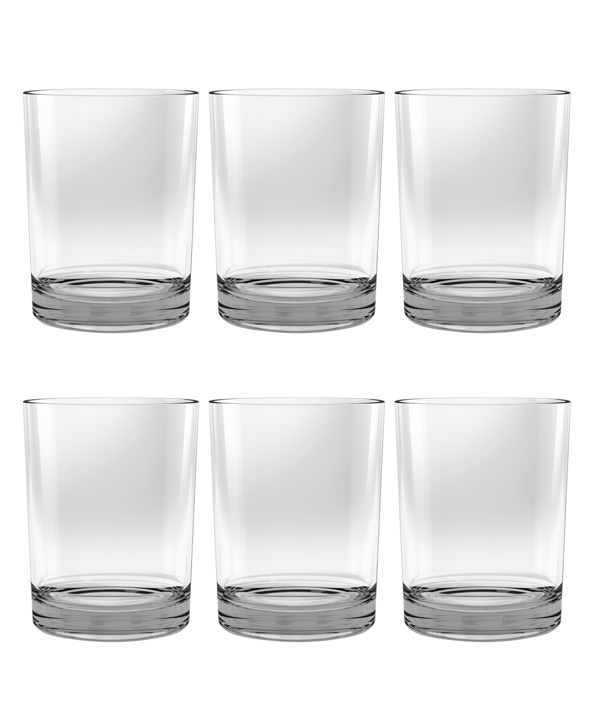 Shop Tarhong Montana Heavy Base Double Old Fashion Set Of 6 In Clear