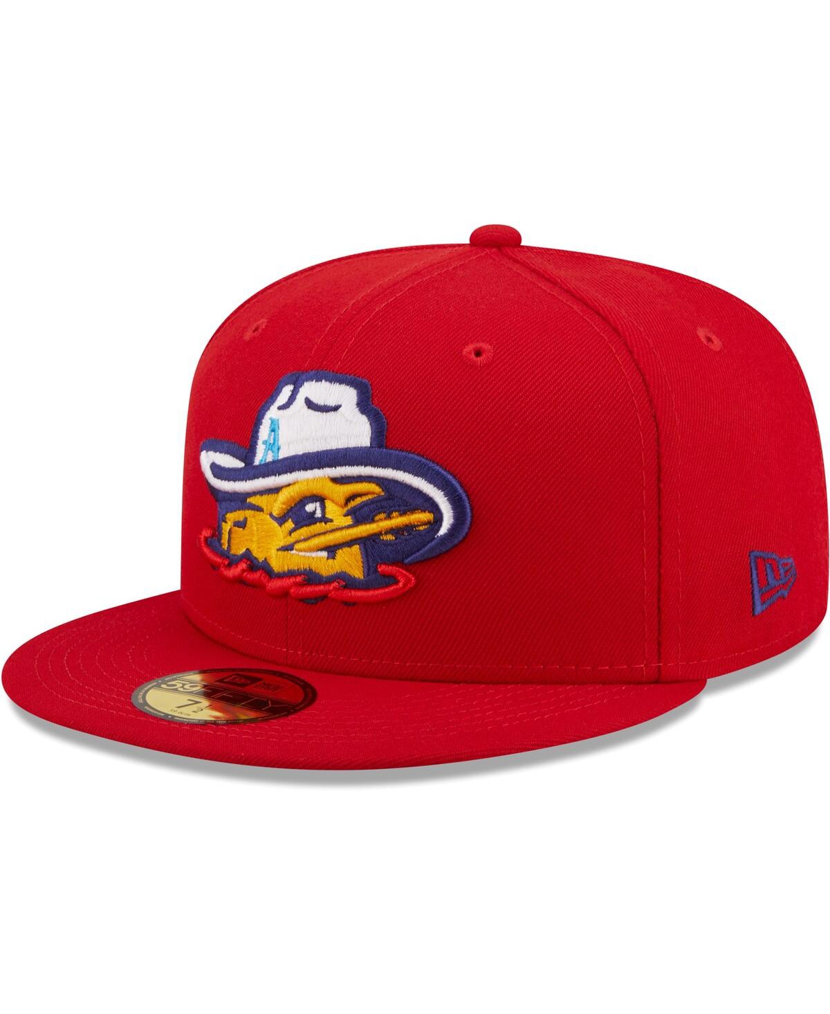 Men's New EraAmarillo Sod Poodles Authentic Collection 59Fifty Fitted Hat - Red